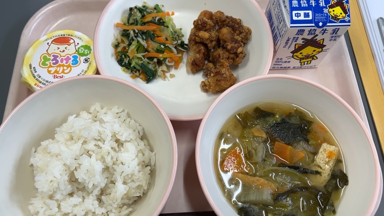 10月24日の給食の写真