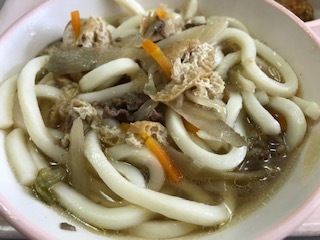 給食肉うどん