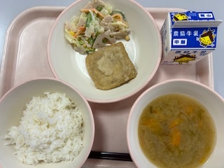 10月22日給食