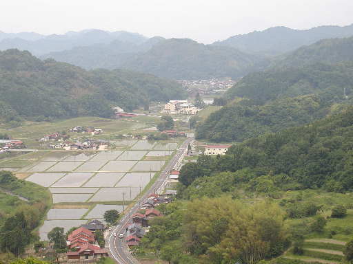 比婆山から見たふるさと井尻の風景