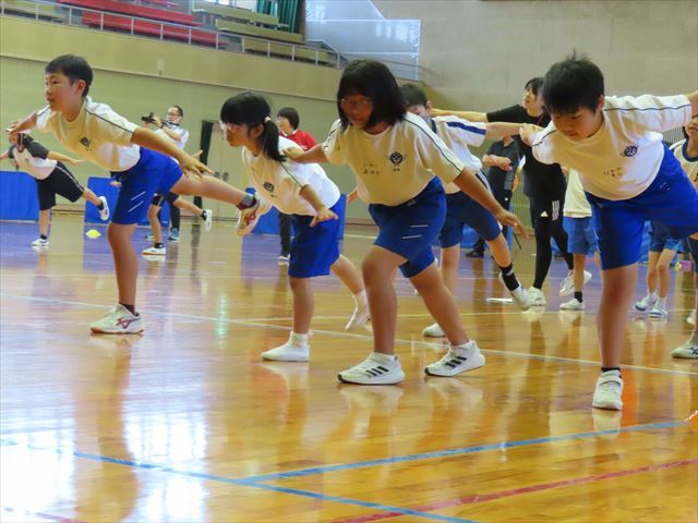 準備運動の様子