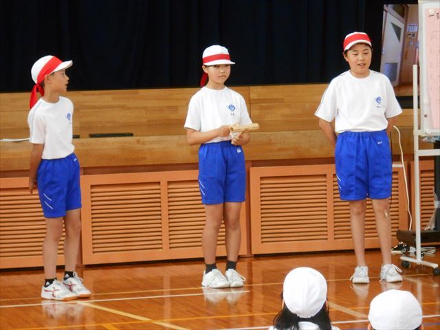赤組の練習の様子２