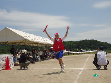 全校リレーの様子２