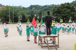 開会式の練習の様子の写真