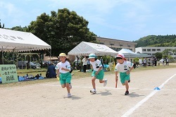 全校リレーの写真