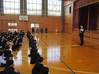 校長の挨拶です。