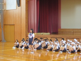 選手代表のあいさつです。