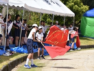 応援の様子です。