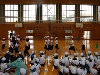 移動の練習をしています。