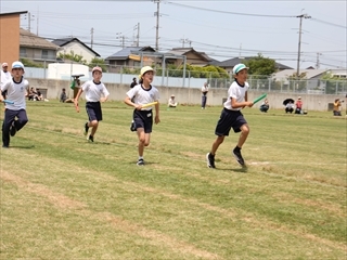 3.4年のリレーです
