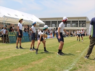 高学年のリレーです。