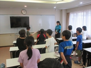 退所式のあいさつです。