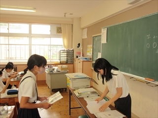 6年教室の様子です。