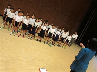 小ホールで最後の練習です。