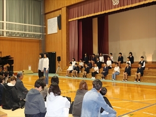 おわりの6年生のあいさつです。