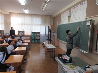 2年生の道徳の授業です。