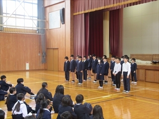 5年生の取組発表です。