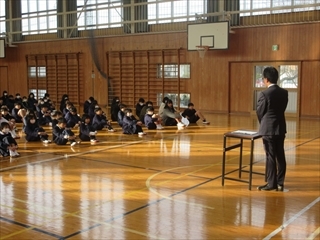 終業式の校長の話です。