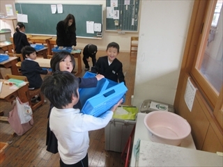1年教室の様子です。