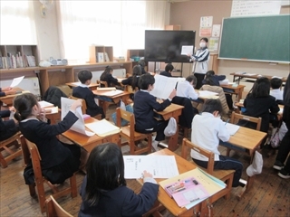 2年生教室の様子です。