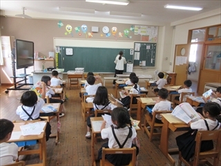1年教室の様子です。