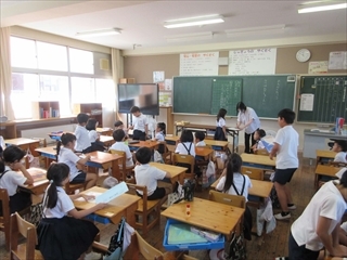 2年生教室の様子です。