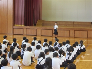 集会委員会による終わりのあいさつです。