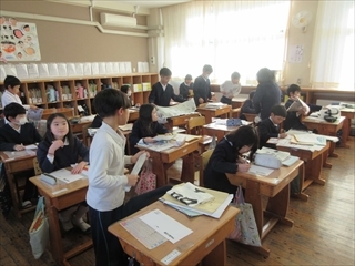 3年生教室の様子です。