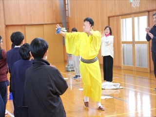 退場される様子です。