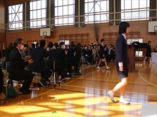 入場の様子です