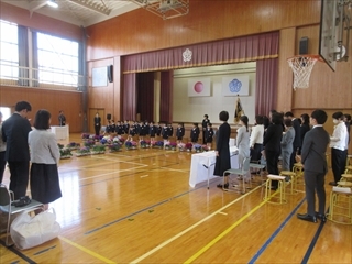 入学式の様子です。
