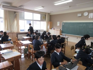 6年s寧教室の様子です。