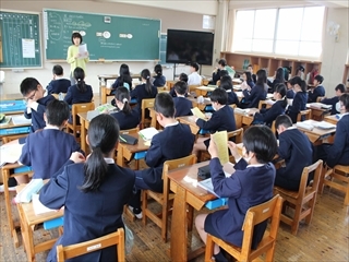 5年生教室の様子です。