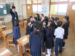 1年生教室の様子です。