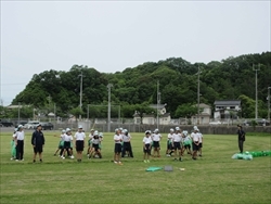 緑組の練習の様子です