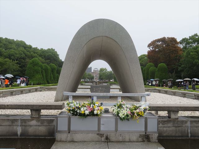 平和記念公園にて