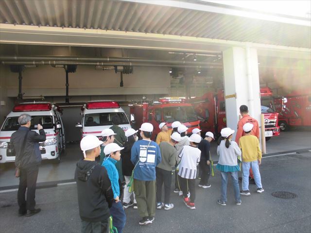 消防署見学の様子