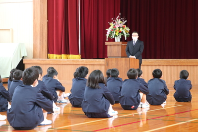 修了式の校長先生の話