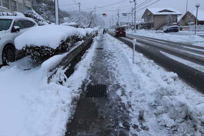 きれいに除雪をしていただいていて助かりました