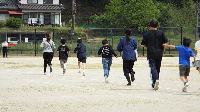 避難中