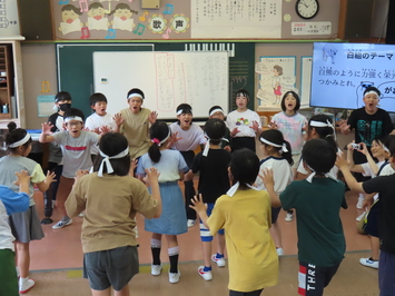 白組の応援