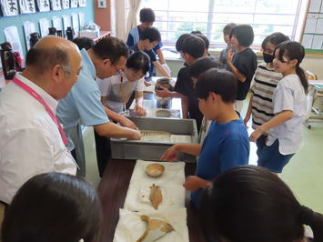 実際に出土品を手に取って