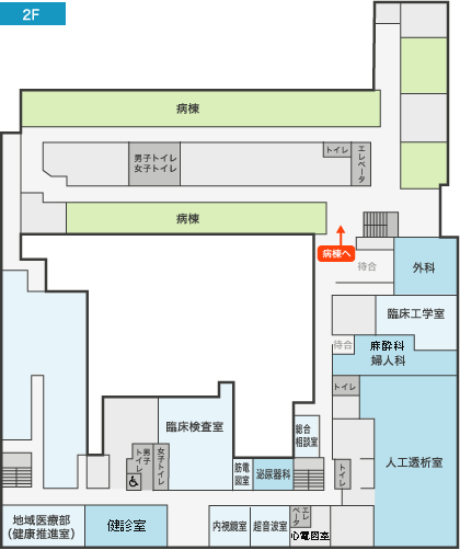 安来市立病院：2階