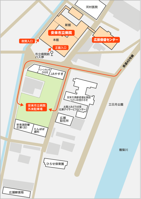 近隣の交通案内図