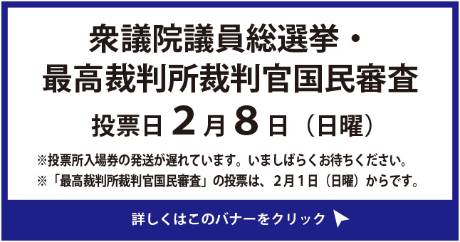 衆議院議員総選挙・最高裁判所裁判官国民審査