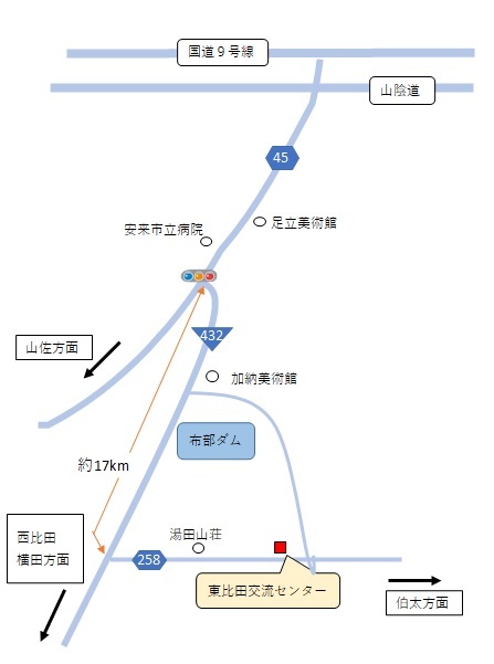 交流センターまでの略図