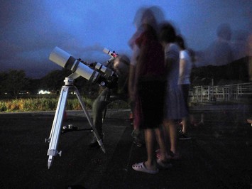 天体望遠鏡で土星観察
