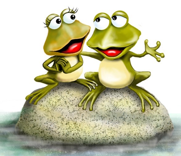 宇波の夫婦カジカ蛙です
