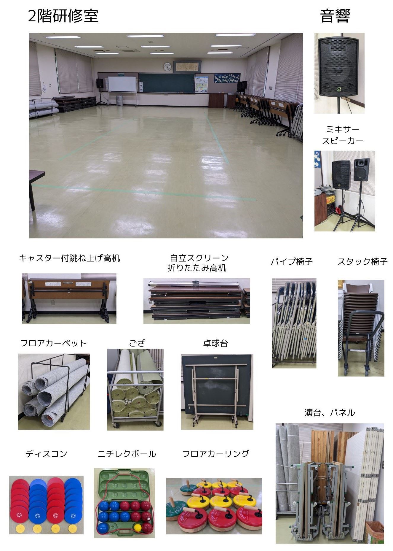2階研修室の画像です