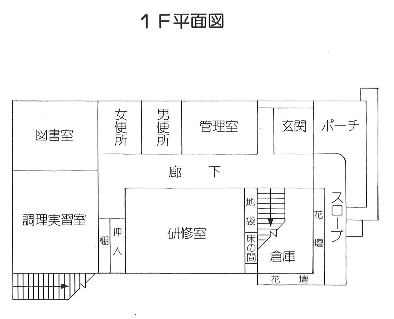 1階施設図です